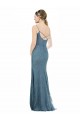 Deep V-Neck All Over Chantilly Lace Bridesmaid Dress with Criss Cross Open Back for Sale
