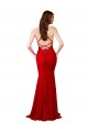 Low Back V-Neckline Floor Length Formal Lace Bridesmaid Dress / Prom Dress for Sale