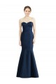 Long Mermaid Full Length Strapless Satin Bridesmaid Dress for Sale