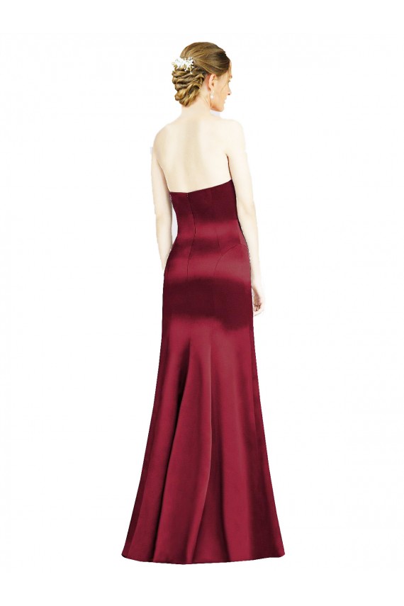 Sweetheart Neckline Bridemaid Dress with Hips Seamed Detail for Sale