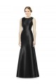 Full Length Mermaid Long Satin Bridesmaid Dress with Keyhole Back for Sale
