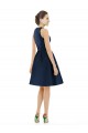 Short Halter Cocktail Length Luxe Satin Cocktail Bridesmaid Dress for Sale