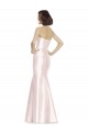 Long Sweetheart Satin Bridesmaid Dress with Slim Beaded Sash for Sale