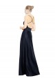 Sexy Satin Bridesmaids Dress with Deep V-Neckline and Strappy Back for Sale
