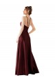 Sleek Satin Bridesmaids Dress with Pockets for Sale