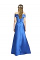 Sleeveless Off the Shoulder Ball Gown Formal Satin Bridesmaid Dress / Prom Dress for Sale