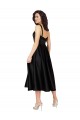 Short Cocktail Length Square Neck Satin Bridesmaid Dress / Prom Dress with Beading for Sale