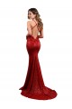 Low Back Mermaid V-Neck Long Formal Sequin Bridesmaid Dress / Prom Dress for Sale