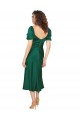 Ruched Sleeve Formal Silky Satin Bridesmaid Dress / Prom Dress for Sale