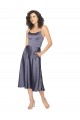 Midi Cocktail Length Silky Satin Bridesmaid Dress / Prom Dress with Open Tied Back & Pockets for Sale