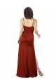 Floor-Length Formal Silky Satin Bridesmaid Dress / Prom Dress with Skirt Slit for Sale