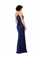 One Shoulder Formal Silky Satin Bridesmaid Dress / Prom Dress with Skirt Slit for Sale