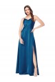 Cowl Neck Salky Satin Bridesmaid Dress / Prom Dress for Sale