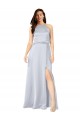 Halter Neck Formal Silky Satin Bridesmaid Dress with Strappy Back for Sale