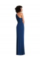 Grecian Inspired One Shoulder Twist Draped Maxi Spandex Bridesmaid Dress / Prom Dress for Sale