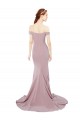 Off the Shoulder Mermaid Long Sweep Train Bridesmaid Dress / Prom Dress for Sale