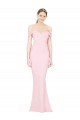 Full Length Off the Shoulder Bridesmaid Dress / Prom Dress with Twist Front for Sale