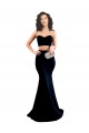 Two Piece High Neck Formal Crepe Bridesmaid Dress / Prom Dress for Sale