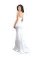 Sweetheart Strapless High Neck Long Formal Crepe Bridesmaid Dress / Prom Dress for Sale