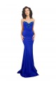Sweetheart Flower Neckline High Neck Formal Crepe Bridesmaid Dress / Prom Dress for Sale