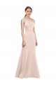 Deep V-Neck and Back Long Formal Crepe Bridesmaid Dress / Prom Dress for Sale