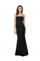 Fit and Flare Slim Formal Crepe Bridesmaid Dress / Prom Dress with Cutout Back for Sale