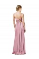 Fit and Flare Slim Formal Crepe Bridesmaid Dress / Prom Dress with Cutout Back for Sale