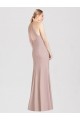 High Neck Cutout Halter Trumpet Bridesmaid Dress for Sale