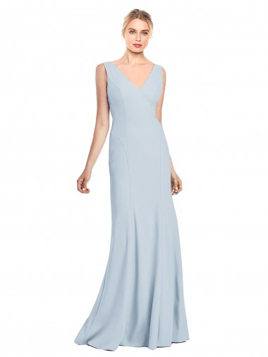Sleeveless Seamed Bodice Trumpet Bridesmaid Dress / Prom Dress for Sale