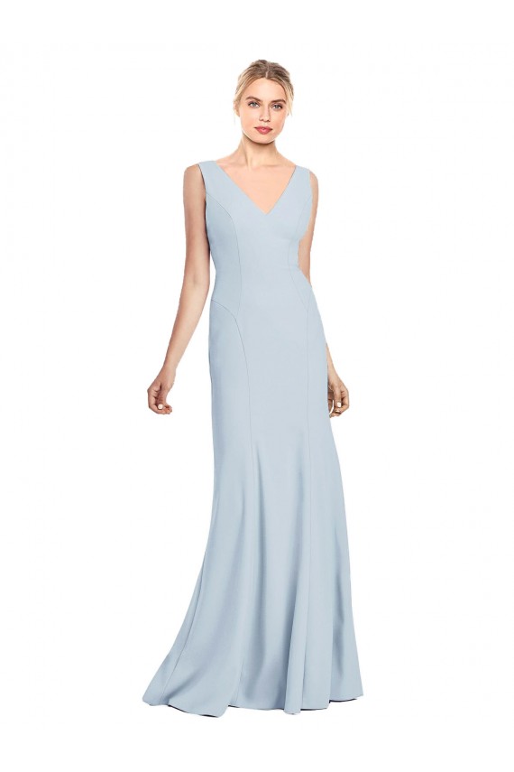 Sleeveless Seamed Bodice Trumpet Bridesmaid Dress / Prom Dress for Sale