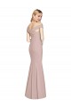 Off the Shoulder Criss Cross Back Trumpet Bridesmaid Dress / Prom Dress for Sale