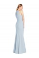 Full Length Sleeveless Halter Bridesmaid Dress / Prom Dress with Keyhole Back for Sale