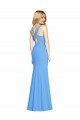 Flattering Trumpet Long Sleeveless Bridesmaid Dress / Prom Dress with Open Back for Sale