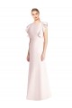Ruffle Cap Sleeves Open Back Trumpet Bridesmaid Dress / Prom Dress for Sale
