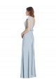 Bateau Neck Cap Sleeves Open Back Trumpet Bridesmaid Dress / Prom Dress for Sale