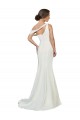 One Shoulder Formal Crepe Bridesmaid Dress / Prom Dress with Draped Off the Shoulder Strap for Sale