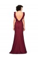 Crepe Slip Bridesmaid Dress / Prom Dress with Ruffled Straps for Sale
