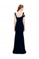 Sleeveless Formal Crepe Mermaid Bridesmaid Dress / Prom Dress with Side Slit for Sale