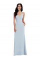 V Back Spaghetti Strap Maxi Bridesmaid Dress / Prom Dress with Pockets for Sale