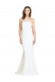 Soft Tulle Shoulder Overlay Mermaid One Shoulder Formal Crepe Bridesmaid Dress for Sale