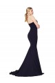 Sweetheart High Neck Sweep Train Sleeveless Formal Crepe Bridesmaid Dress / Prom Dress for Sale