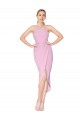 Halter Neck Short Knee Length Formal Crepe Mermaid Bridesmaid Dress / Cocktail Prom Dress for Sale