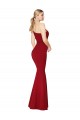 One Shoulder Long High Neck Sleeveless Mermaid Formal Crepe Bridesmaid Dress / Prom Dress for Sale
