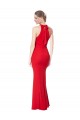 Halter Neck Keyhole Back Sleeveless Formal Crepe Maxi Bridesmaid Dress / Prom Dress for Sale
