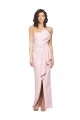 Strapless Long Full Length Ruffles Low Back Formal Crepe Bridesmaid Dress / Prom Dress for Sale