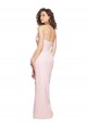 Strapless Long Full Length Ruffles Low Back Formal Crepe Bridesmaid Dress / Prom Dress for Sale