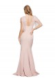 Double Bow Full Length Sweetheart Formal Crepe Bridesmaid Dress / Prom Dress with Tulle Overlay for Sale