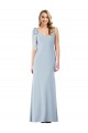 V-Back Bow Shoulder Trumpet Bridesmaid Dress / Prom Dress for Sale