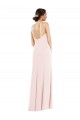 Criss Cross Halter Princess Line Trumpet Formal Crepe Bridesmaid Dress / Prom Dress for Sale