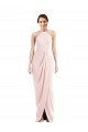 Halter Draped Tulip Skirt Maxi Bridesmaid Dress / Prom Dress for Sale
